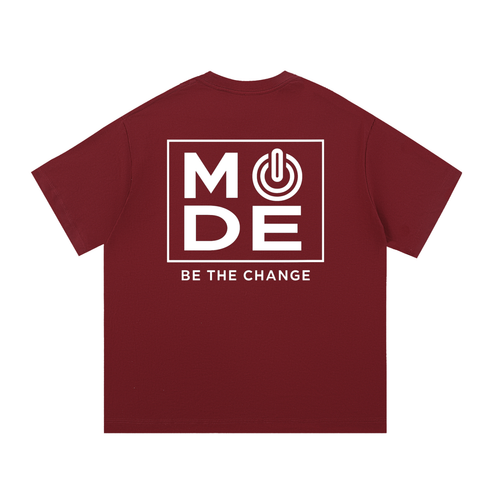 "Be The Change" Tee - Wine Red