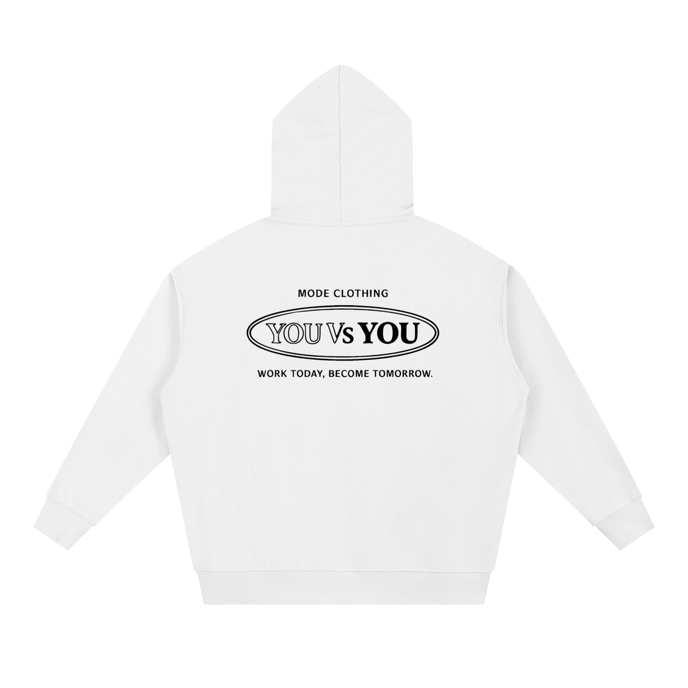 "YOU vs YOU" Hoodie - White