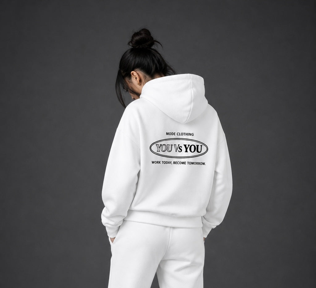 YOU vs YOU Hoodie - White