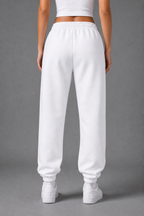 Cuffed Joggers - White