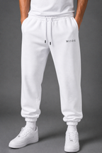 Cuffed Joggers - White