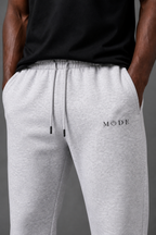 Cuffed Joggers - Flower Grey