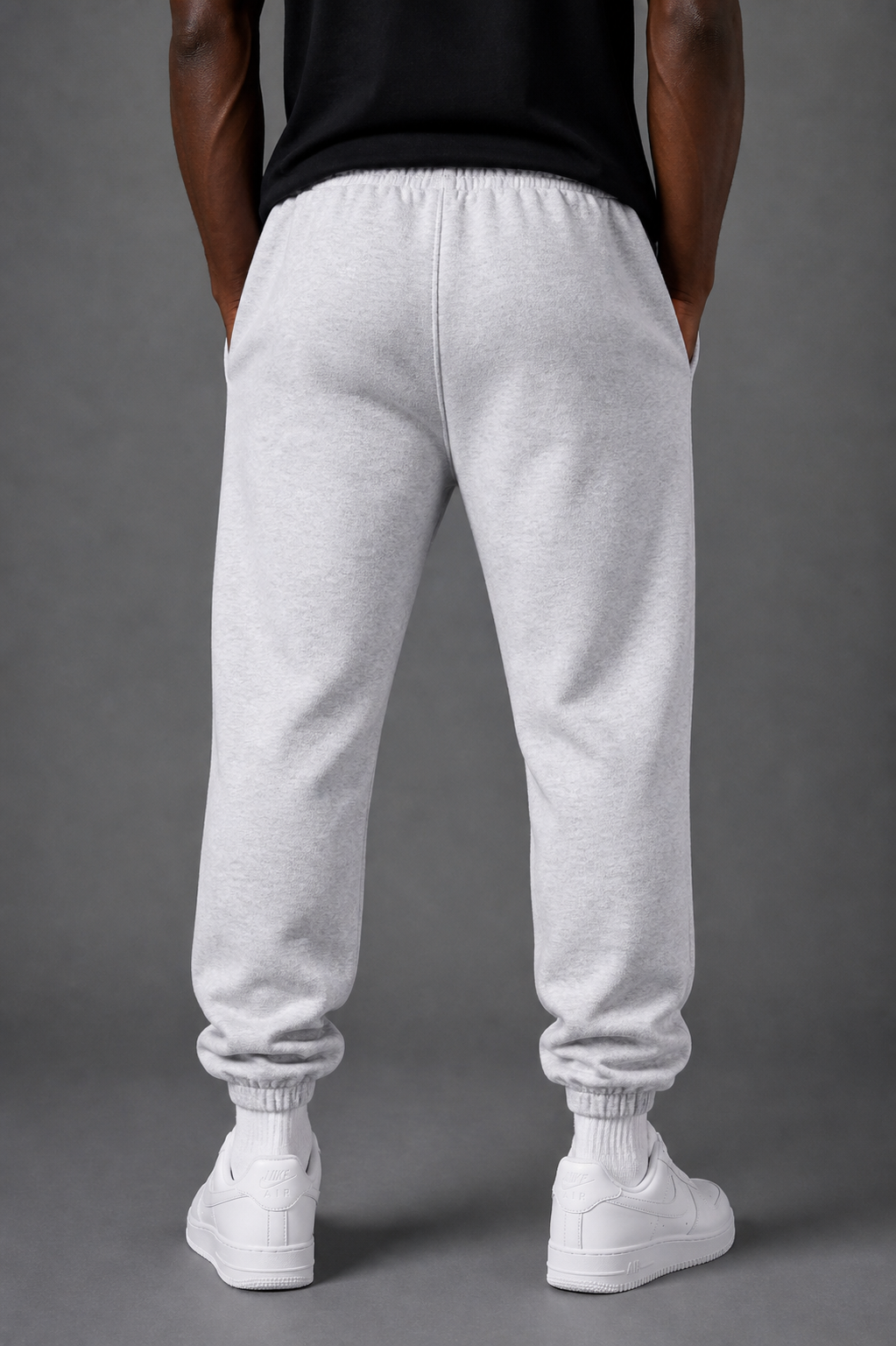 Cuffed Joggers - Flower Grey