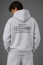 YOU vs YOU Hoodie - Flower Grey