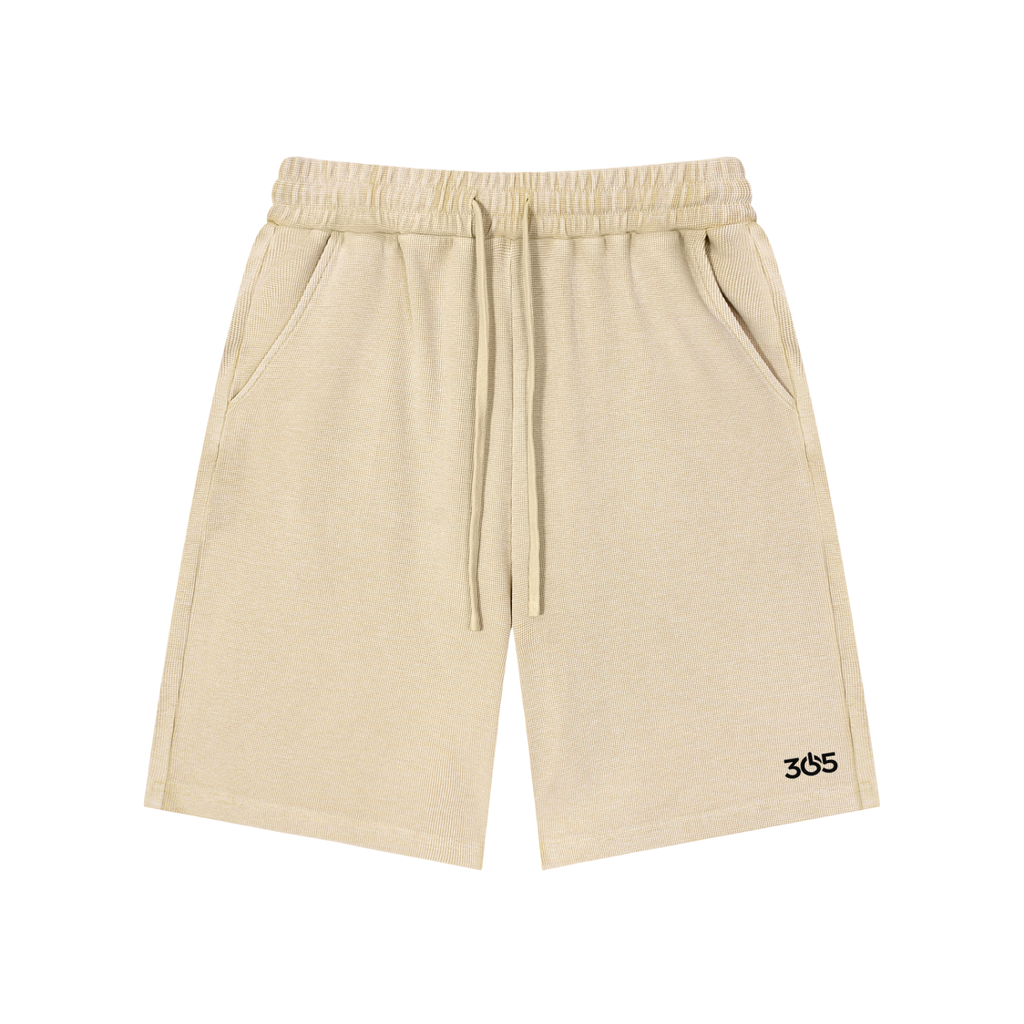 MODE 365 Waffle Knit Shorts - Apricot